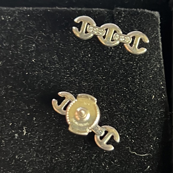 Hoorsenbuhs sterling earrings toggle with diamonds - Picture 6 of 16